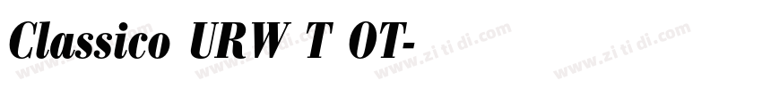 Classico URW T OT字体转换